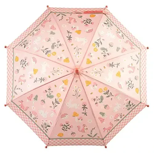 Stephen Joseph, Toddler and Little Kid Umbrella with Pinch Free Closure and Colorful Design - 2