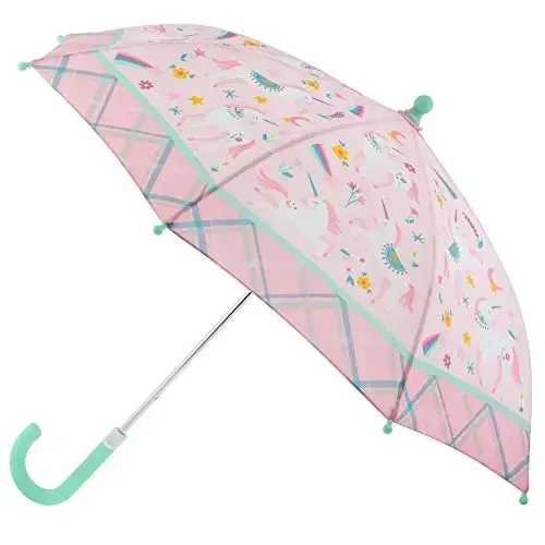 Stephen Joseph, Toddler and Little Kid Umbrella with Pinch Free Closure and Colorful Design - STEPHEN JOSEPH