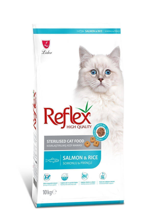 Sterilize Edilmiş Somonlu Kısırlaştırılmış Yetişkin Kedi Maması 10 Kg - 10