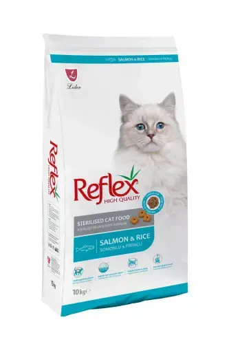 Sterillangan Salmonli Katta Kedi Oziq-ovqati 10 Kg - REFLEX (1)