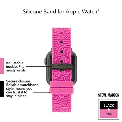 Steve Madden Apple Watch uchun moda silikon tasma - 5
