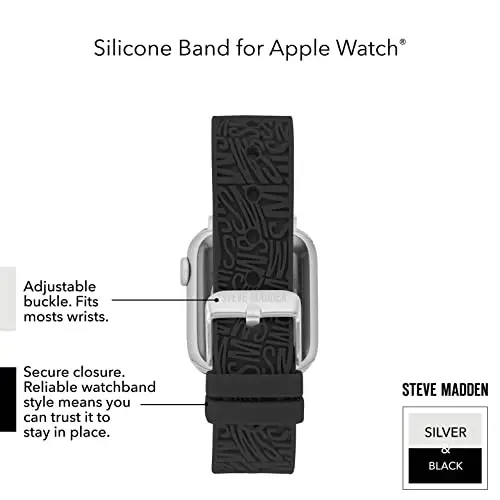 Steve Madden Apple Watch uchun moda silikon tasma - 5