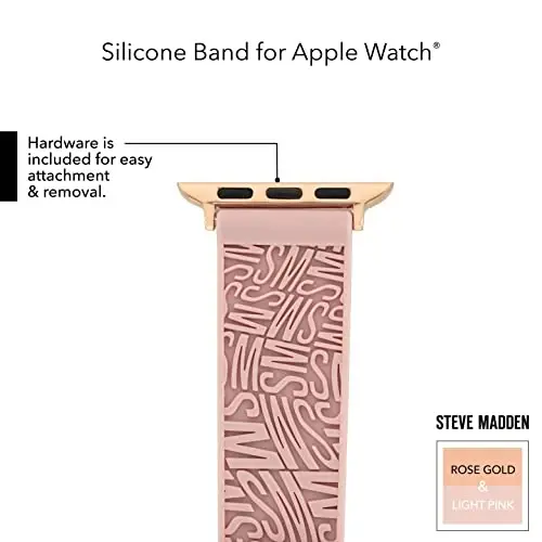 Steve Madden Apple Watch uchun moda silikon tasmasi - 6