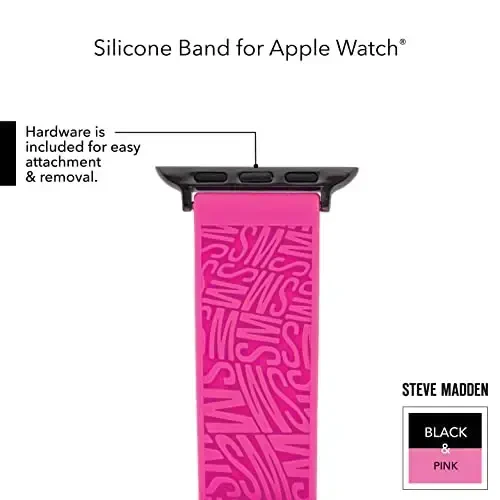 Steve Madden Fashion Silicone Band for Apple Watch - 6