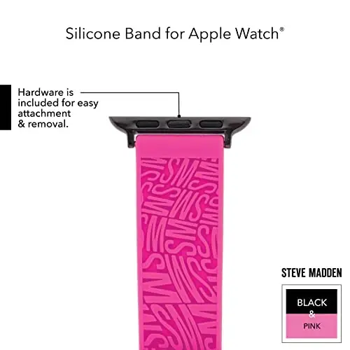 Steve Madden Fashion Silicone Band for Apple Watch - 6