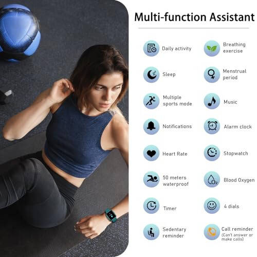 Stiive Fitness Tracker, Erkaklar va Ayollar uchun Smart Watch, Yurak Urishini Kuzatuvchi, Pedometr, Uyqu Monitori, 50 metr Su O'tkazmaydigan Qadamlarni Kuzatuvchi, iOS va Android Telefonlar bilan Mos keladi - 7