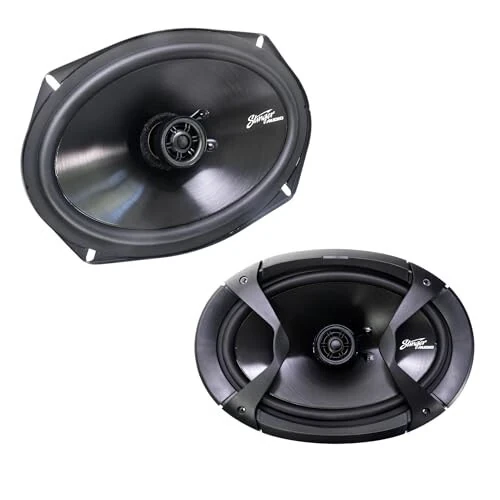 STINGER Audio 6x9 Автомобильные коаксиальные динамики, 100 Ватт, 4 Ом (комплект из двух) - 1