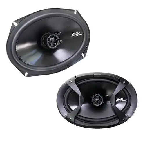 STINGER Audio 6x9 Автомобильные коаксиальные динамики, 100 Ватт, 4 Ом (комплект из двух) - 1