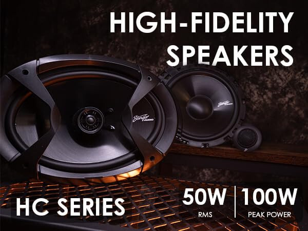 STINGER Audio 6x9 Car Audio Coaxial Car Speakers, 100 Watts, 4 Ohm (Set of Two) - STINGER (1)