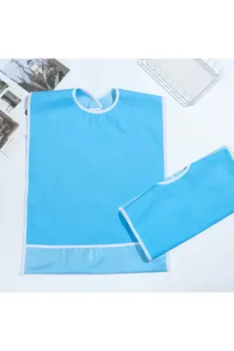 Стирка взрослая одноразовая фартук для еды/корма больного - 6