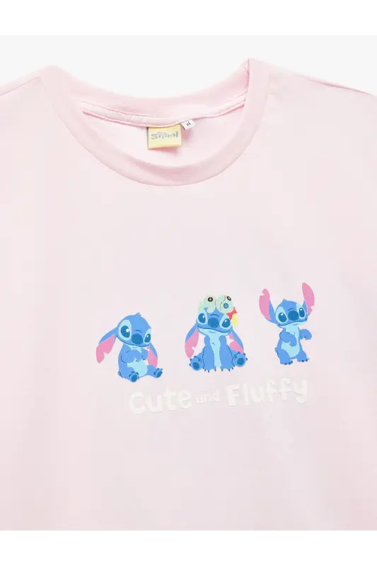 Stitch Licensed Printed Short Sleeve Crew Neck T-Shirt - 3
