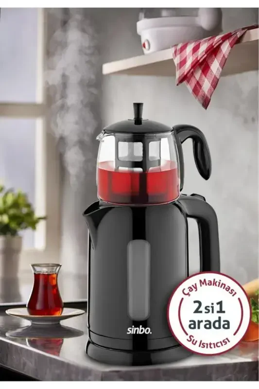 STM-5830 Elektrikli Çay Seti Beyaz - 1