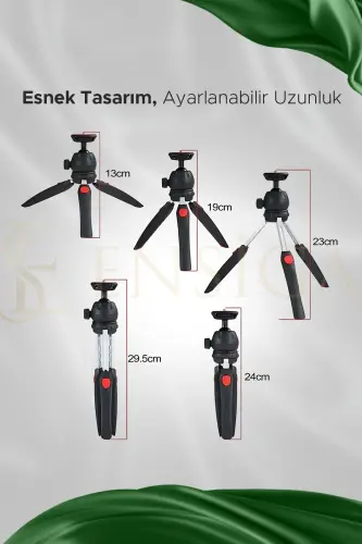 Stol usti yoritgichi Ring Light 10 dyuymli Led Mini Stol Tripodli Video Studiya Makiyaj Yorug'ligi - STOL OYOQLI 10 DYUYM - 4