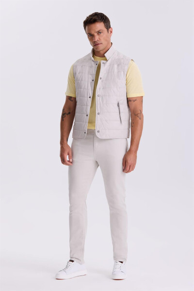 Stone Collar Fiber Slim Fit Vest - 5