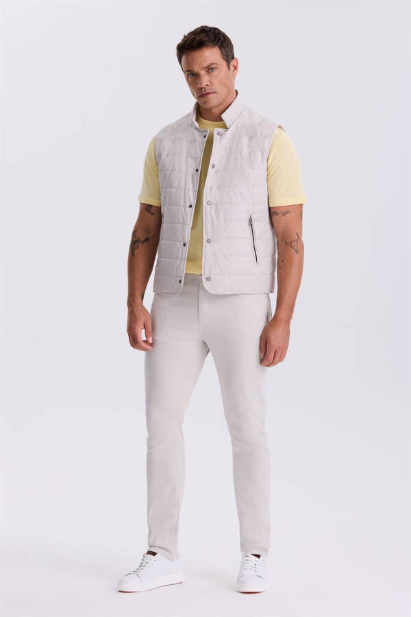 Stone Collar Fiber Slim Fit Vest - 5