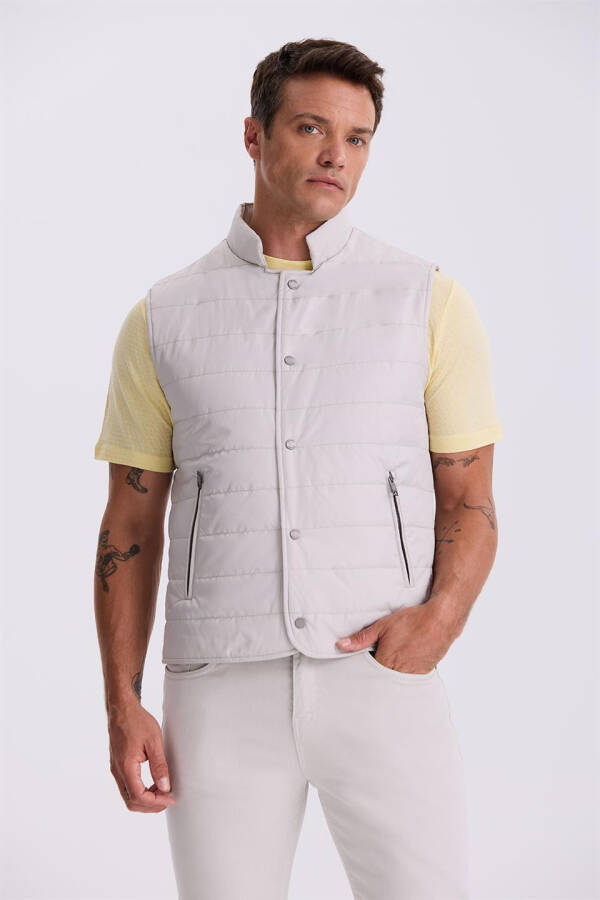 Stone Collar Fiber Slim Fit Vest - 6