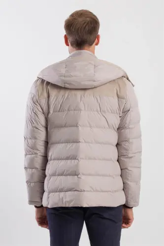 Stone Comfort Fit Hooded Puffer Jacket - 4