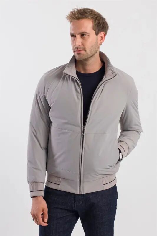 Stone Comfort Fit Stand-Up Collar Coat - 1