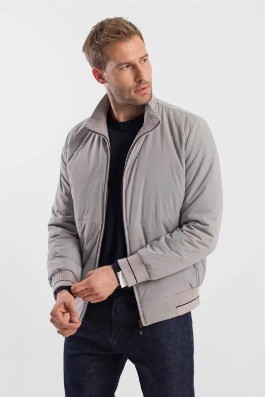 Stone Comfort Fit Stand-Up Collar Coat - 3