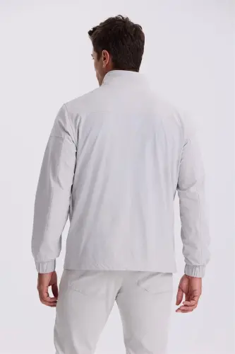 Stone Comfort Fit Stand-Up Collar Seasonal Jacket - 4