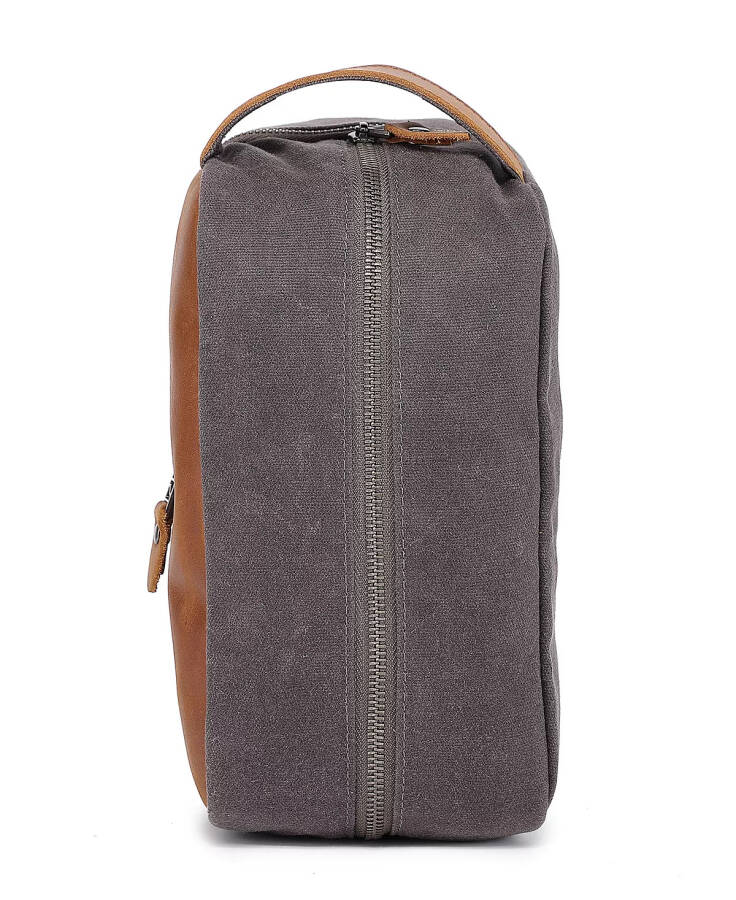 Stone Creek Waxed Canvas Toiletry Bag Gray - 9