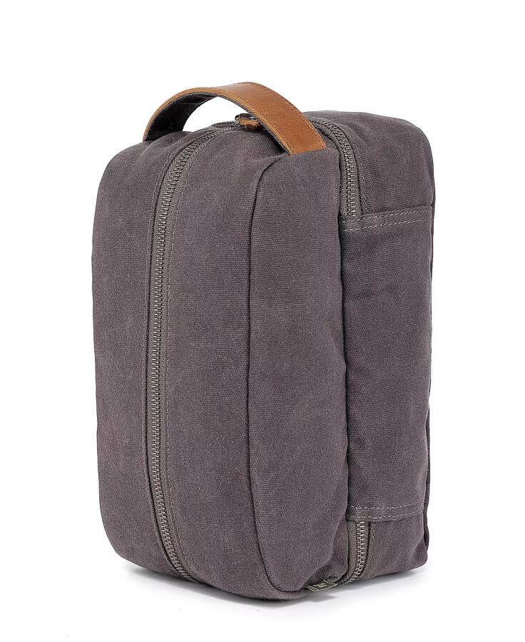 Stone Creek Waxed Canvas Toiletry Bag Gray - 10