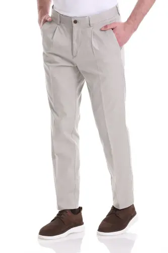 Stone Dynamic Fit Patterned Cotton Canvas with Side Pockets - 1