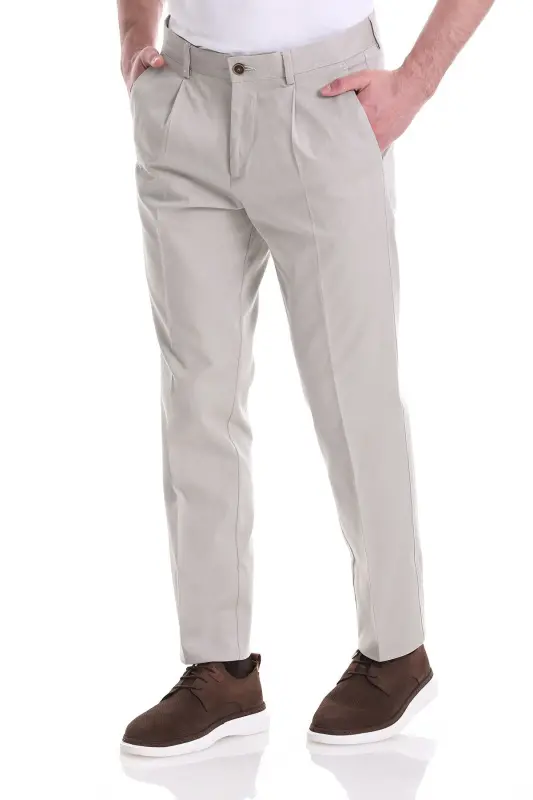 Stone Dynamic Fit Patterned Cotton Canvas with Side Pockets - 1