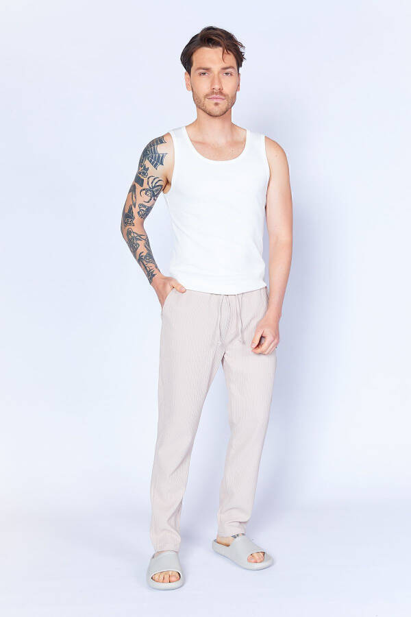 Stone Ottoman Elastic Waistband Stretchy Jogger Pants | Ee10017849-7849 - 3