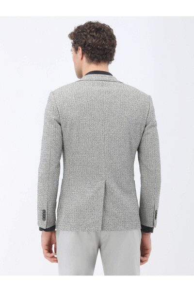 Stone Pattern Modern Fit Knit Jacket - 5