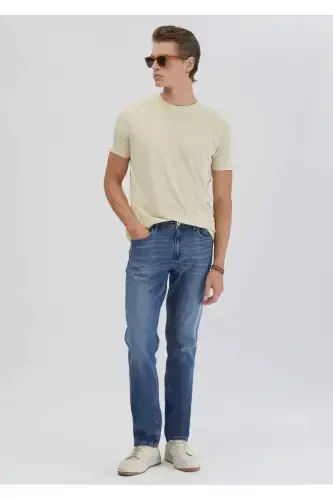 Stone Plain Bicycle Collar T-Shirt-Stone - RAMSEY (1)