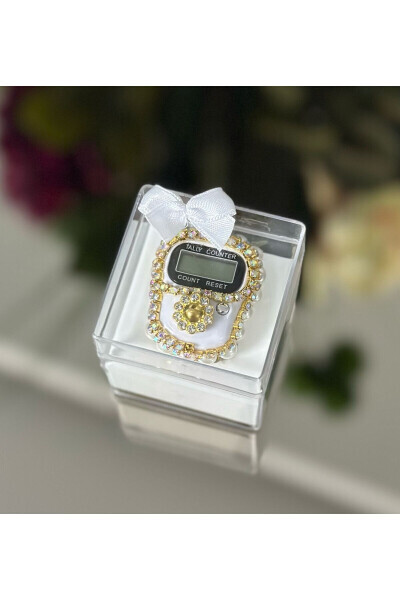 Stone prayer beads, a gift set with a ring. - HANE TEKSTİL
