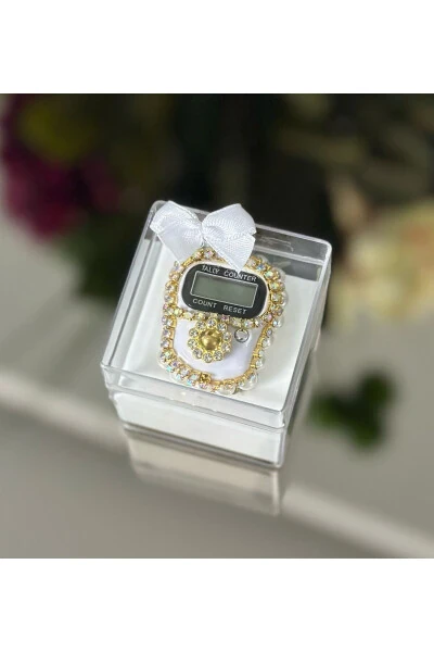 Stone prayer beads, a gift set with a ring. - HANE TEKSTİL