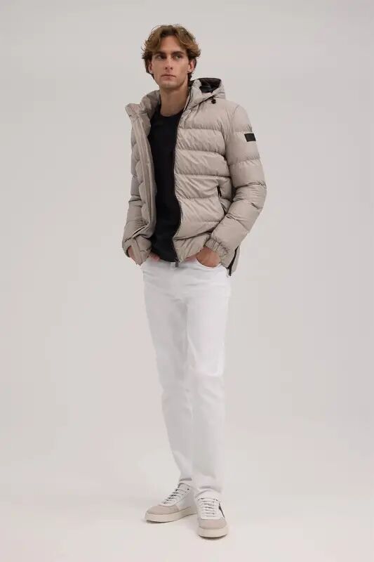 Stone Regular Fit Hooded Padded Winter Coat - Jakamen
