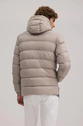 Stone Regular Fit Hooded Padded Winter Coat - 4