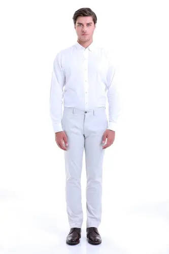 Stone Regular Fit Solid Cotton Side Pocket Canvas Pants - 4
