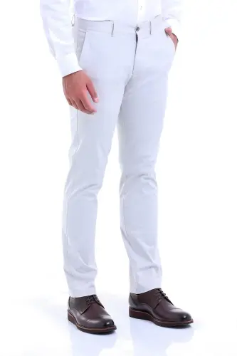 Stone Regular Fit Solid Cotton Side Pocket Canvas Pants - 1