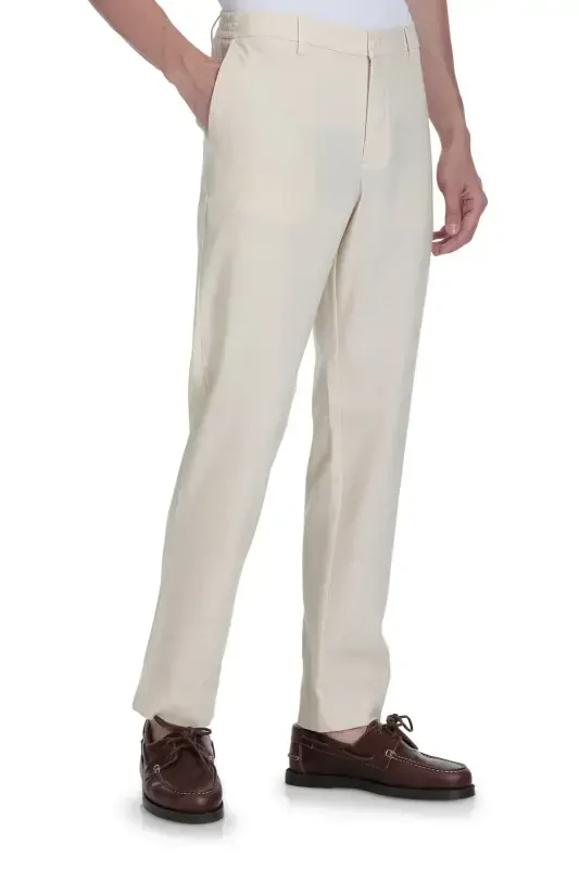 Stone Relaxed Fit 5 Pocket Canvas Pant-Stone - 5
