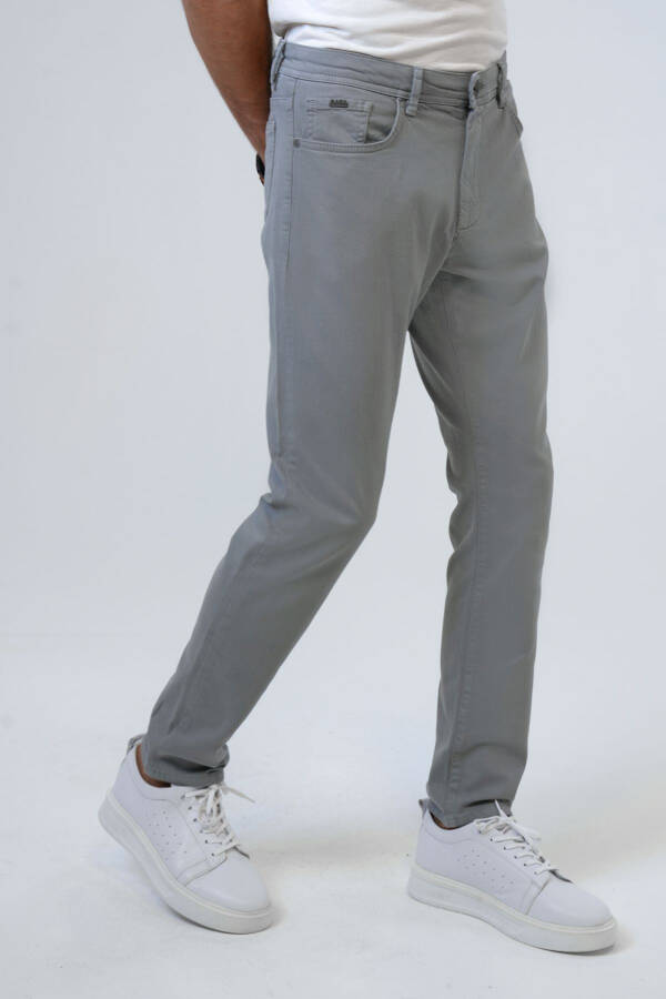 Stone Slim Fit Cotton Chino Pants - 3