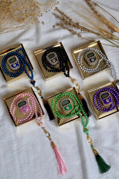 Stone Tasbih and Zikirmatik Mevlid Set of 100 T302 - 14