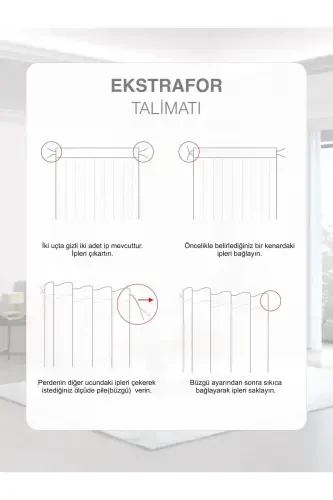 Штора-фон Home Daily Series цвет черепицы остров - 6