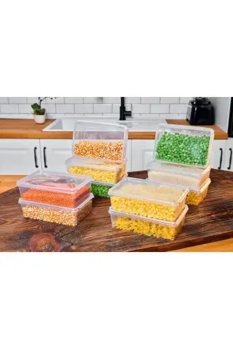 Storage Container 1 Liter 10 Pack Self-Sealing, Locking, Freezer, Food Safe (19*13*6)cm - 4