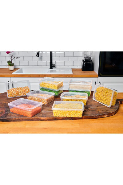 Storage Container 1 Liter 10 Pack Self-Sealing, Locking, Freezer, Food Safe (19*13*6)cm - 5