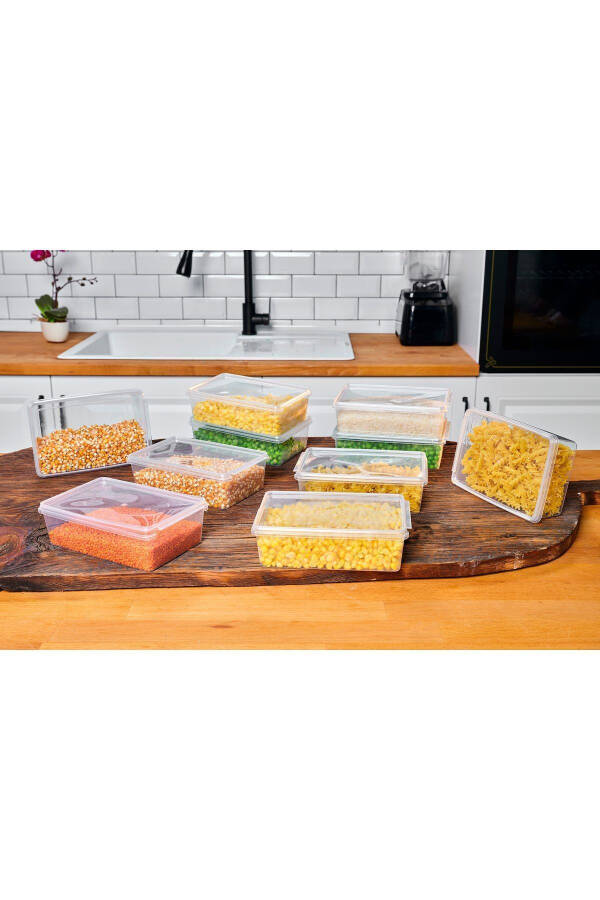 Storage Container 1 Liter 10 Pack Self-Sealing, Locking, Freezer, Food Safe (19*13*6)cm - 5