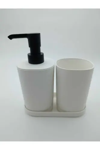 Storavan 3-Piece Bathroom Soap Dish Brush Set - 1