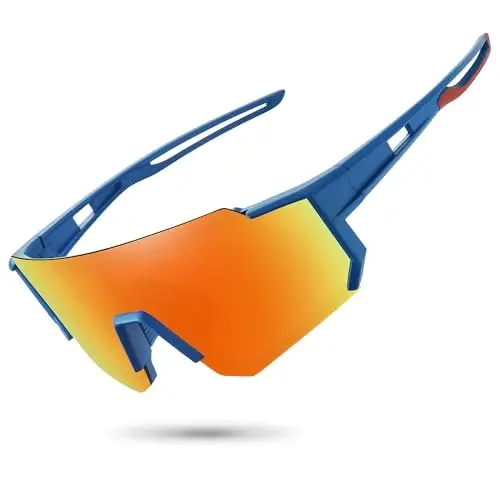 STORYCOAST Erkaklar va ayollar uchun polarizatsiyalangan sport quyoshdan saqlaydigan ko'zoynaklar, haydash baliq ovlash velosipedda tog' velosipedida UV400 himoyasi - 1