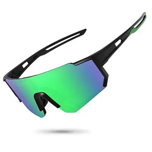 STORYCOAST Erkaklar va ayollar uchun polarizatsiyalangan sport quyoshdan saqlaydigan ko'zoynaklar, Haydash, baliq ovlash, velosipedda tog 'velosipedida UV400 himoyasi 