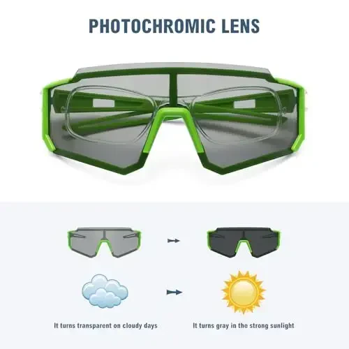 STORYCOAST Erkaklar va ayollar uchun polarizatsiyalangan sport quyoshdan saqlaydigan ko'zoynaklar, haydash, baliq ovlash, velosipedda tog'da sayr qilish uchun quyoshdan saqlaydigan UV400 himoyasi - 2