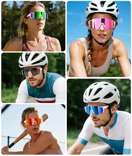 STORYCOAST Erkaklar va ayollar uchun polarizatsiyalangan sport quyoshdan saqlaydigan ko'zoynaklar, haydash, baliq ovlash, velosipedda tog'da sayr qilish uchun quyoshdan saqlaydigan UV400 himoyasi 