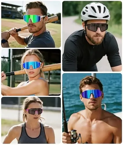 STORYCOAST Erkaklar va ayollar uchun polarlangan sport quyoshdan saqlaydigan ko'zoynaklar, haydash, baliq ovlash, velosipedda tog'da sayr qilish uchun quyoshdan saqlaydigan UV400 ko'zoynaklar - 3